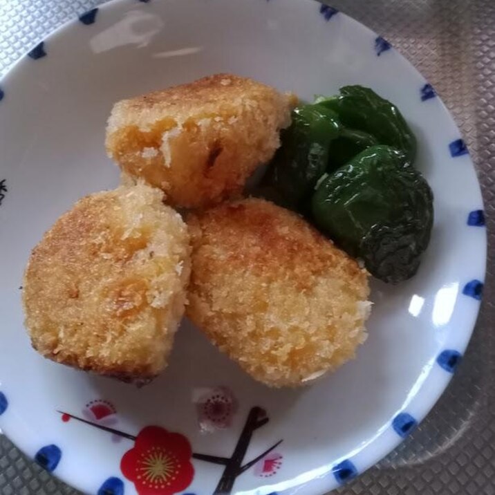 パルメザンチーズ香る~お豆腐メンチカツ 夕飯にも♪